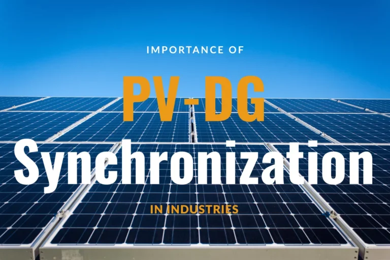 Importance of PV-DG Synchronization